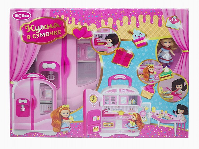 Игровой набор 048-2QL Кухня в сумочке с аксесс, в коробке Игровой набор 048-2QL Кухня в сумочке с аксесс, в коробке