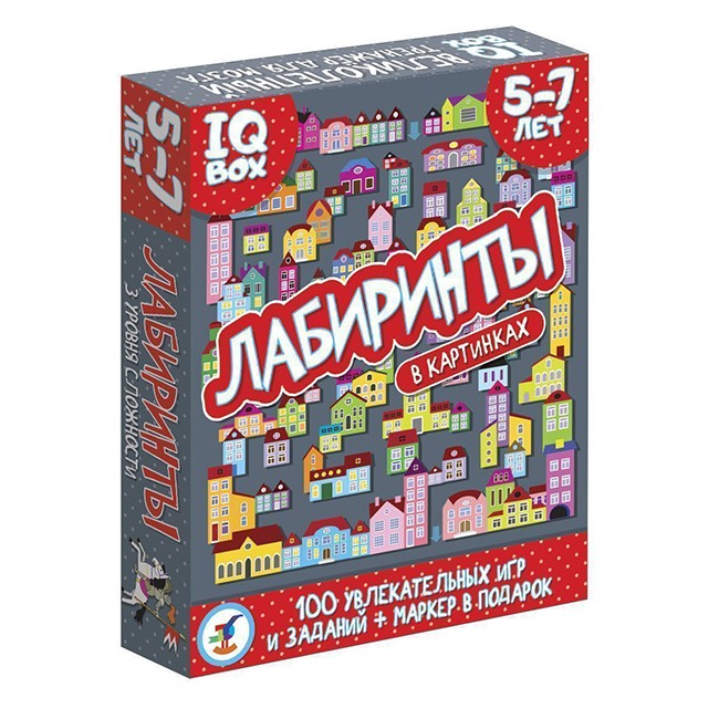 Игра IQ Box. Лабиринты. 5-7 лет 3567 Игра IQ Box. Лабиринты. 5-7 лет 3567